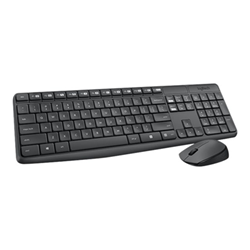 MK235 Mouse + Keyboard Swiss USB Wireless - Logitech